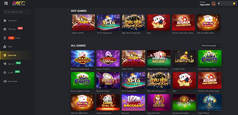 Thế giới game bài online uy tín với kho game bài đỉnh cao tại NBET